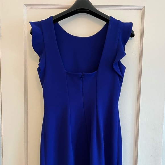 Calvin Klein fitted cocktail dress with cap sleeve - royal blue size 2 - Picture 2 of 6